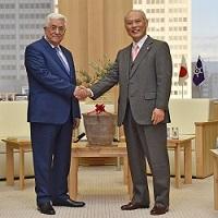 マフムード・アッバース　パレスチナ大統領が、知事と会談されました。