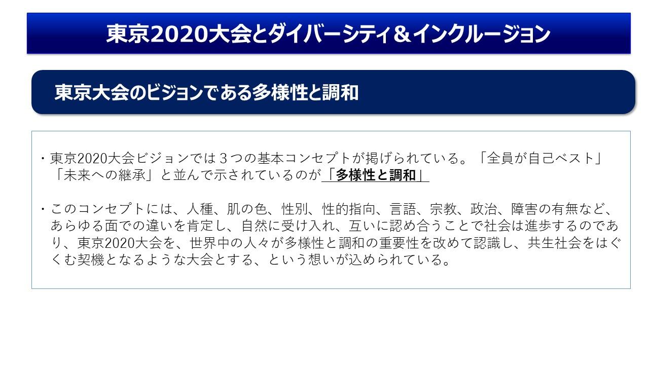 TMCブリーフィングスライド：東京2020大会とダイバーシティ＆インクルージョン(1)